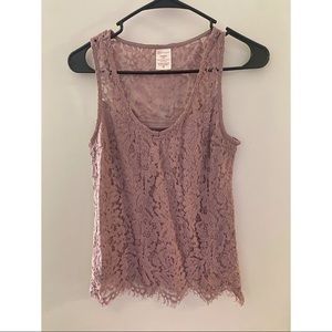 Light Pink Lace Tank